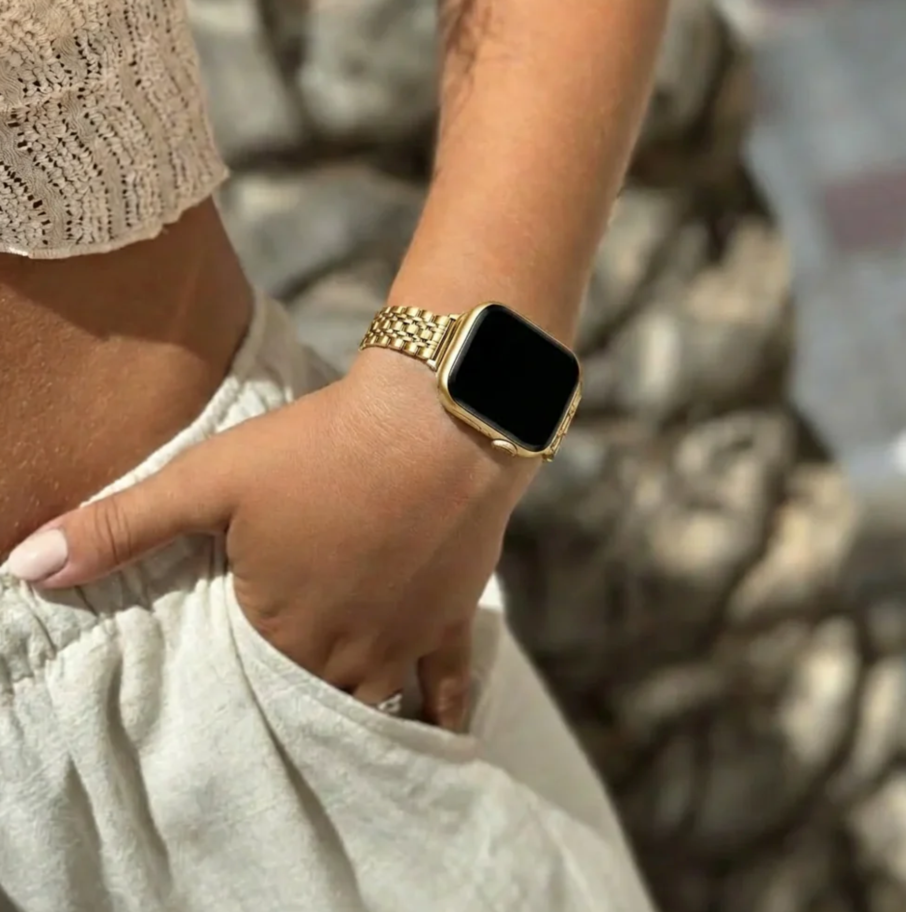 Apple Watch Armband Edelstahl – Silver & Gold